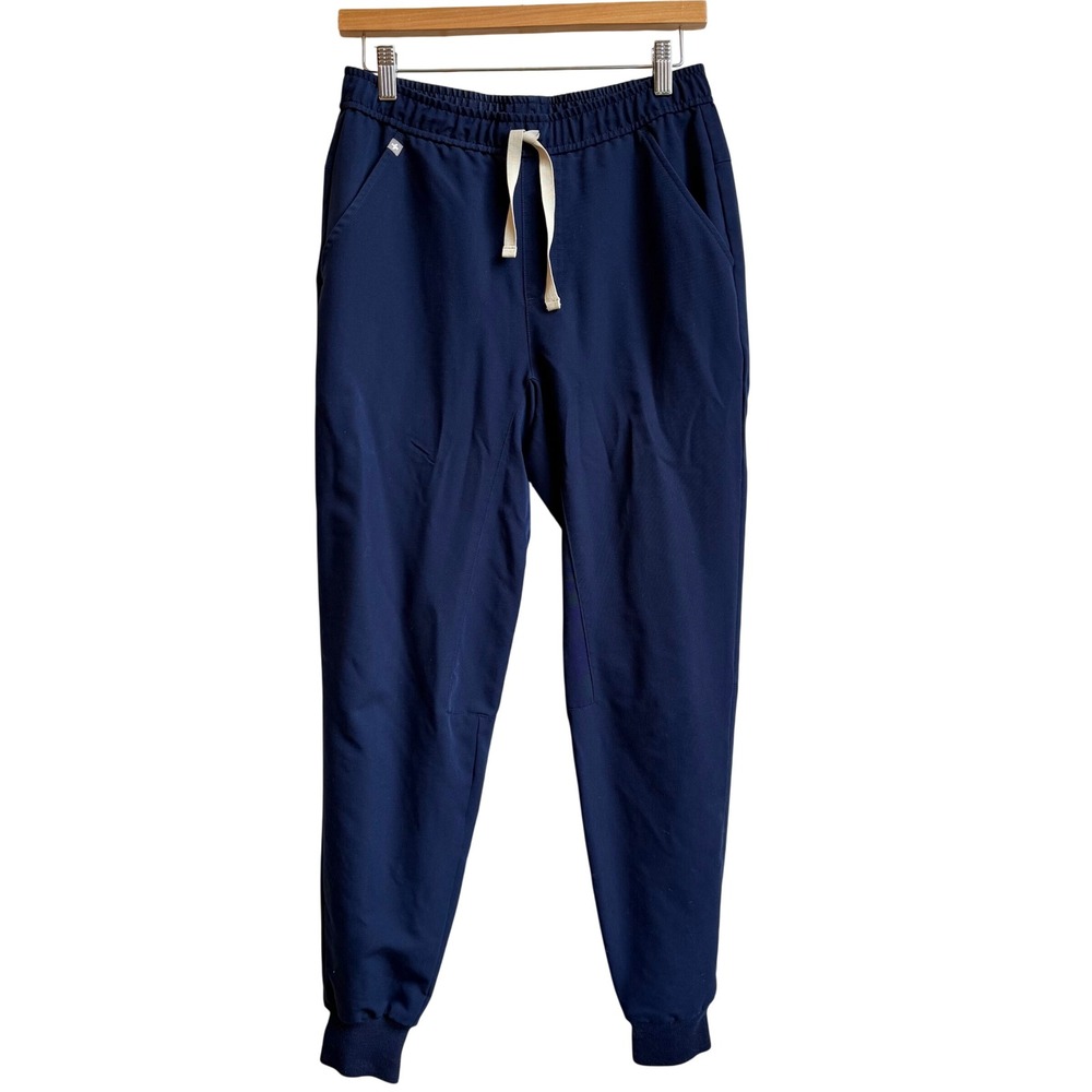 FIGS Tansen Jogger Scrub Pants Men's Small Navy Blue Drawstring Cuffs MXXSW2004